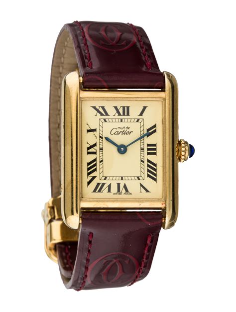 cartier tank watcg|cartier tank must price.